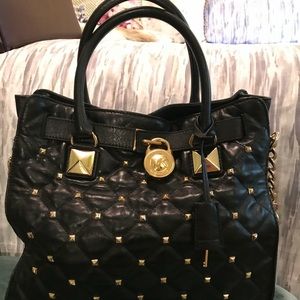 Michael-Michael Kors Leather Tote